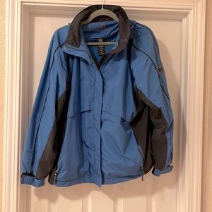 STORMTECH  H2Xtreme Waterproof Black N Blue Zipper Jacket Mens XL